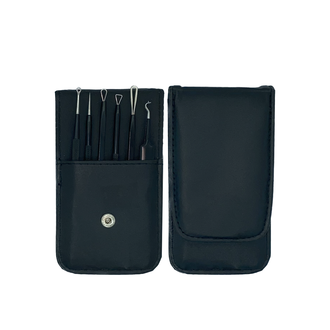 Kit de Espinilleros Color Negro con 6 Piezas Terresa