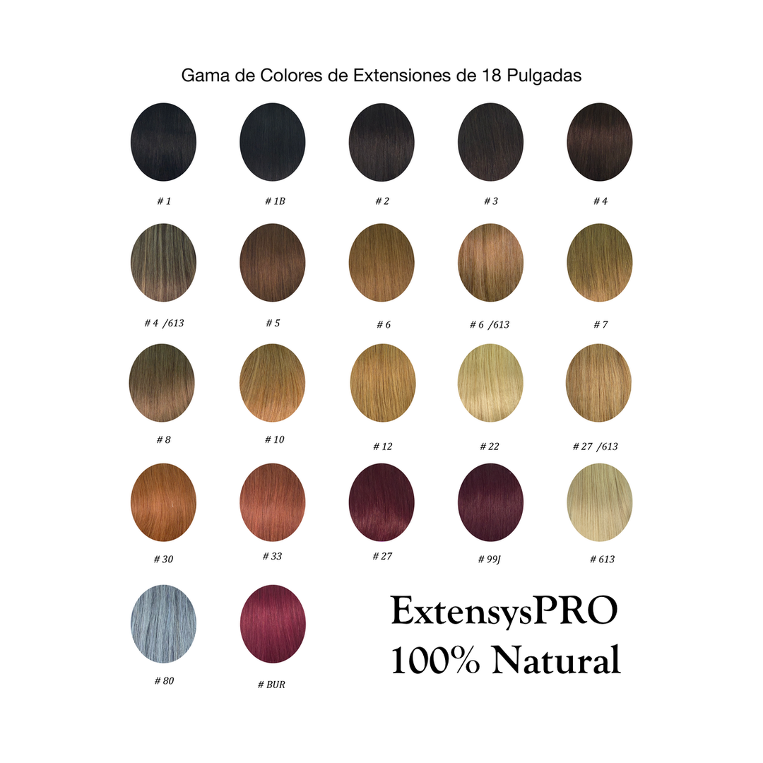 Extensiones de Cabello 100% Natural ExtensysPro 18"