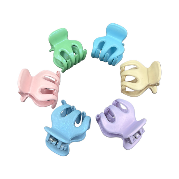 Pinzas para el Cabello Colores Pastel Home Beauty 5 Piezas Chicas