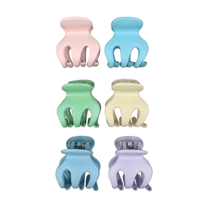 Pinzas para el Cabello Colores Pastel Home Beauty 5 Piezas Chicas