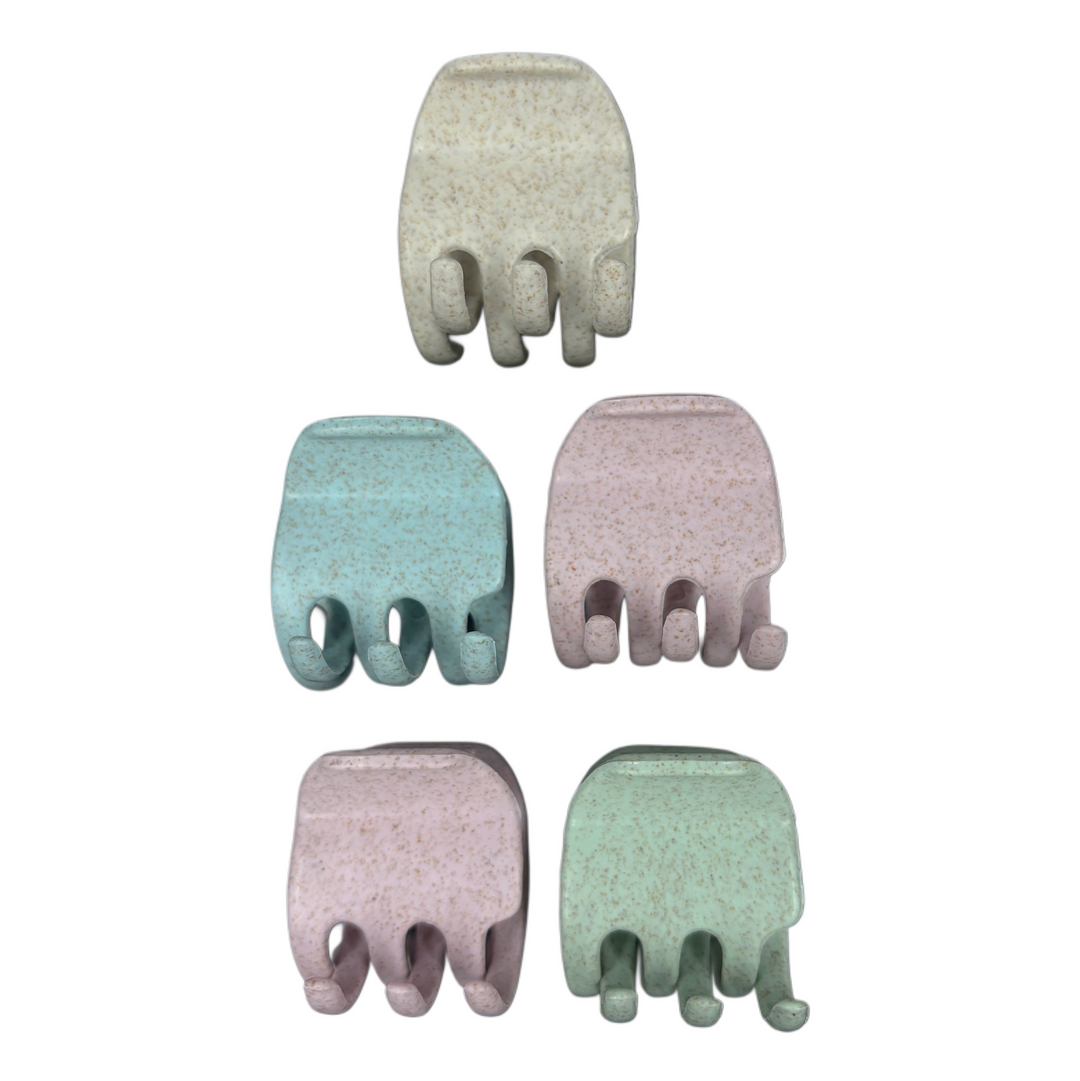 Pinzas para el Cabello Colores Pastel Home Beauty 5 Piezas Chicas