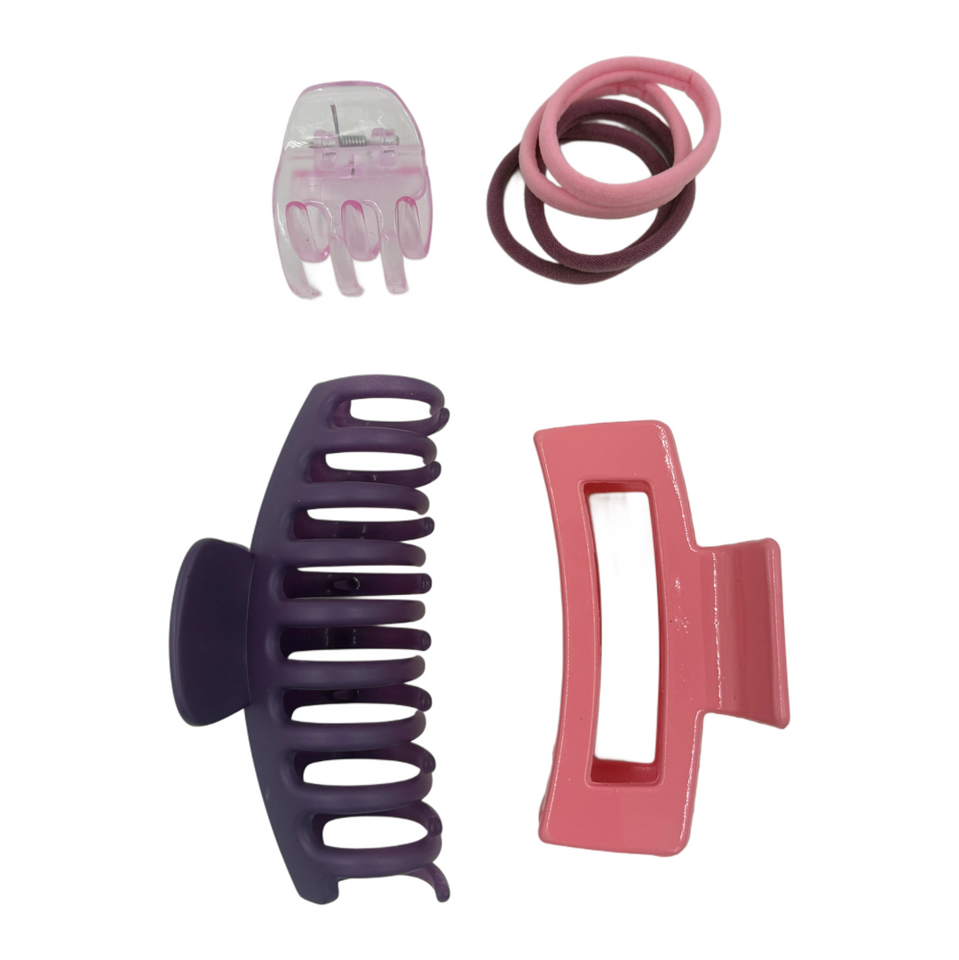 Kit de Pinzas y Ligas Home Beauty 7 Piezas