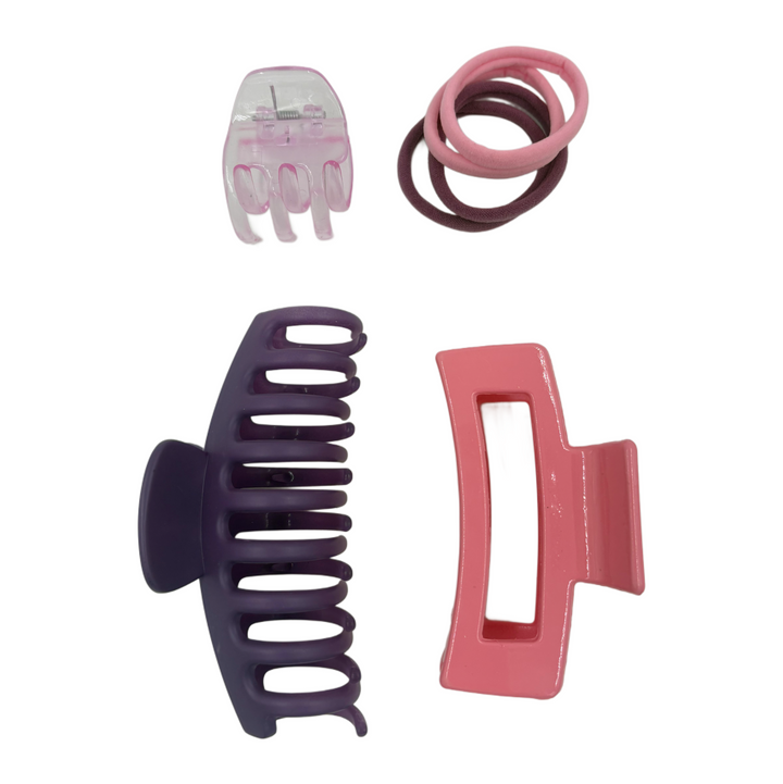 Kit de Pinzas y Ligas Home Beauty 7 Piezas