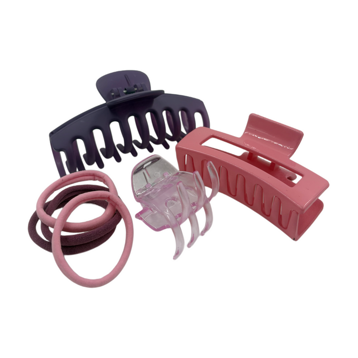 Kit de Pinzas y Ligas Home Beauty 7 Piezas