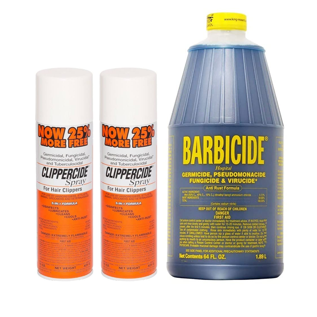 Barbicide de 1.89 L para Desinfección con 2 Clippercide de 425 g