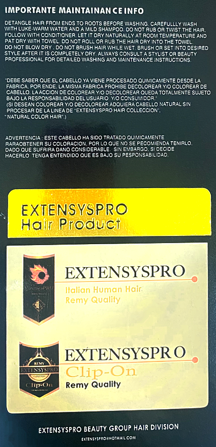 Extensiones de Cabello 100% Natural ExtensysPro 18"
