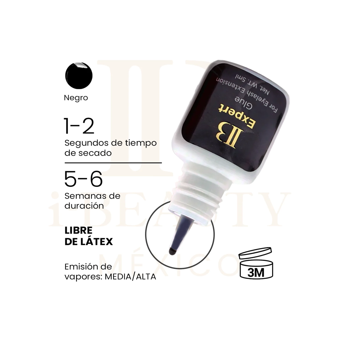 Adhesivo para Extension de Pestañas Tapa Roja Metálica IB 5 ml