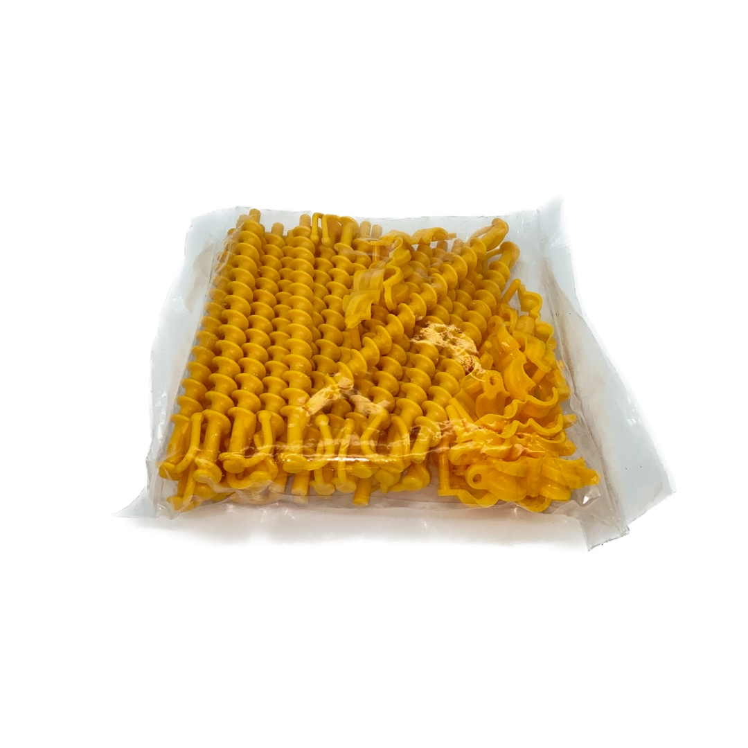 Espiral Amarillo con Abrazadera con 25 piezas ERLAAC