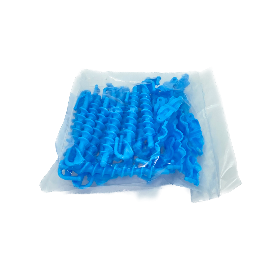 Espiral Azul con Abrazadera con 25 piezas ERLAAC