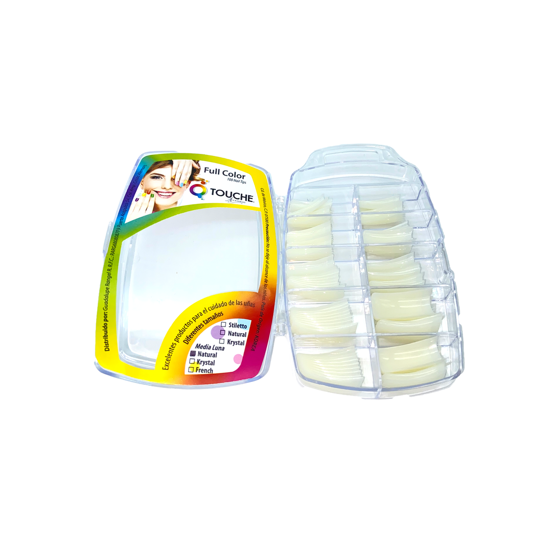 Uñas (Tips) Natural con 100 piezas Touche