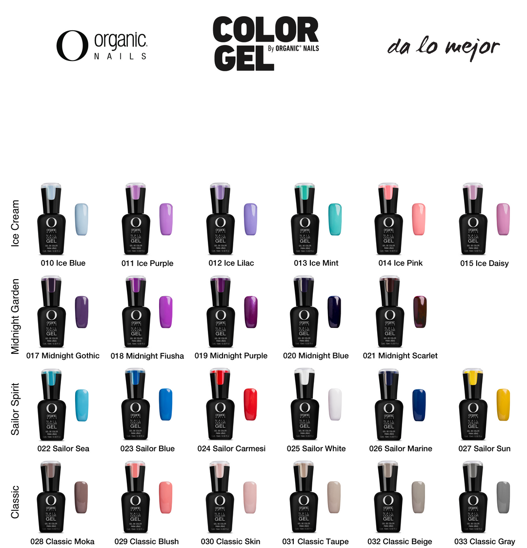 Color Gel 15 ml c/u Organic Nails