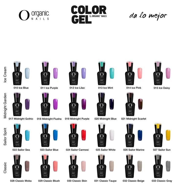 Color Gel 15 ml c/u Organic Nails
