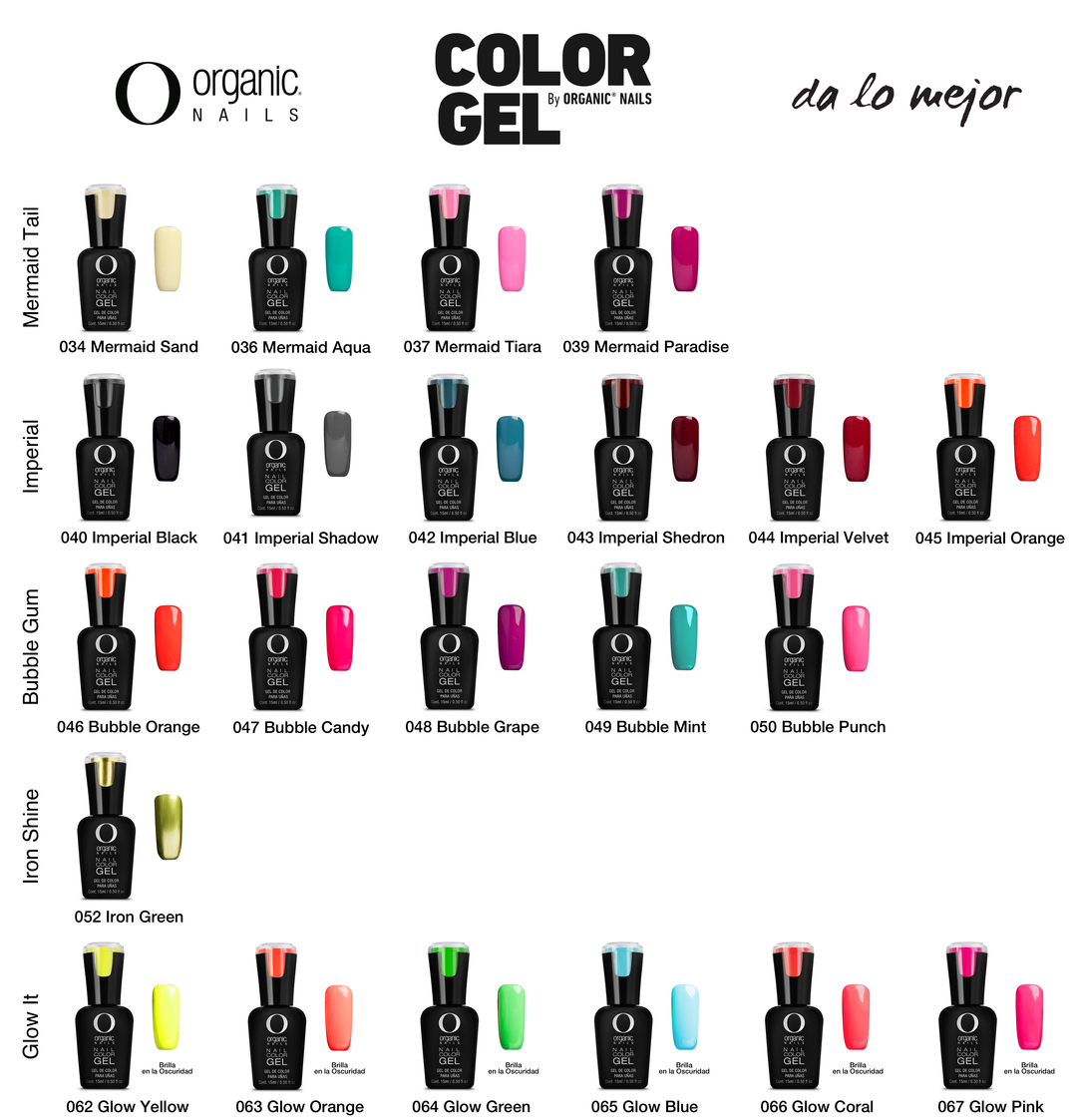Color Gel 15 ml c/u Organic Nails