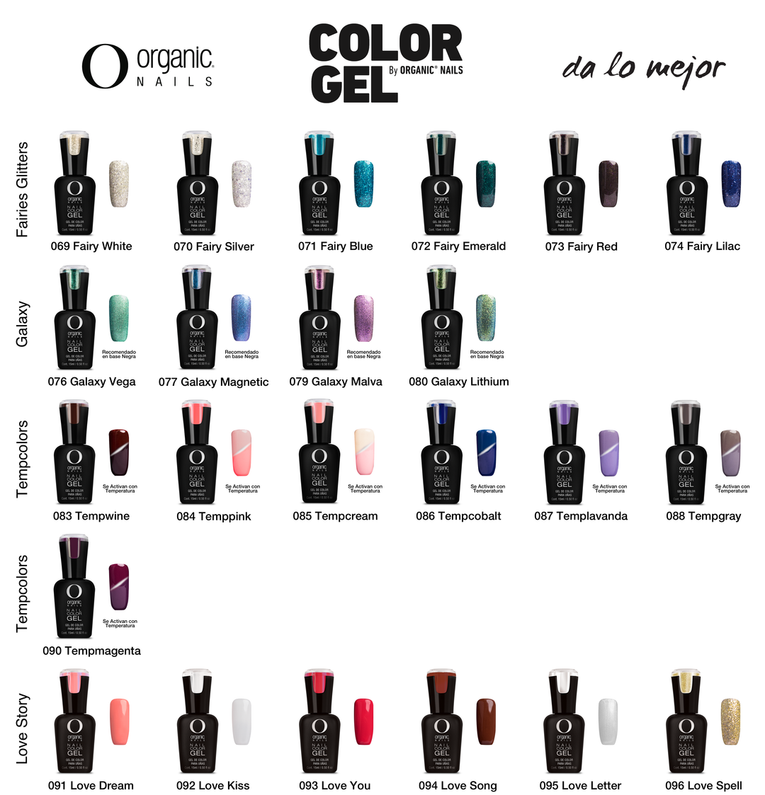 Color Gel 15 ml c/u Organic Nails