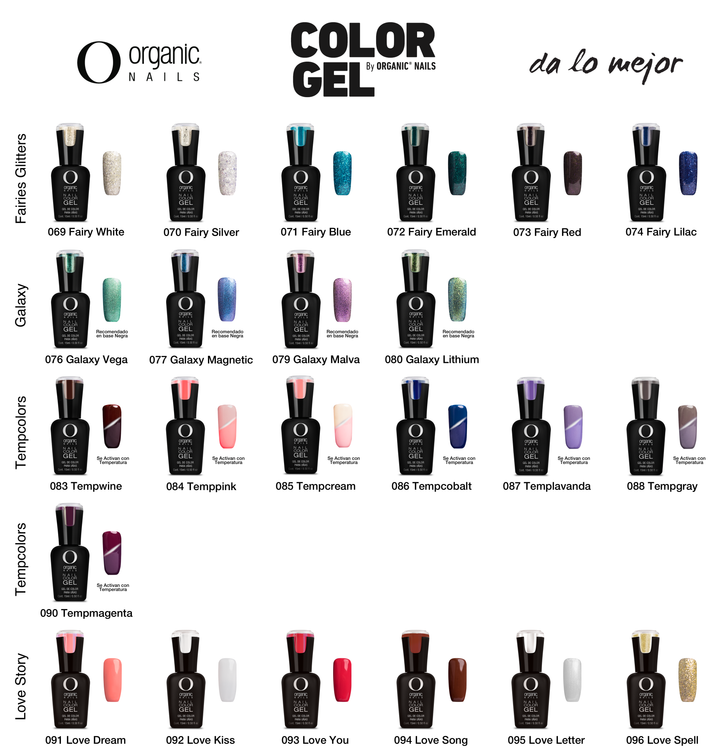 Color Gel 15 ml c/u Organic Nails