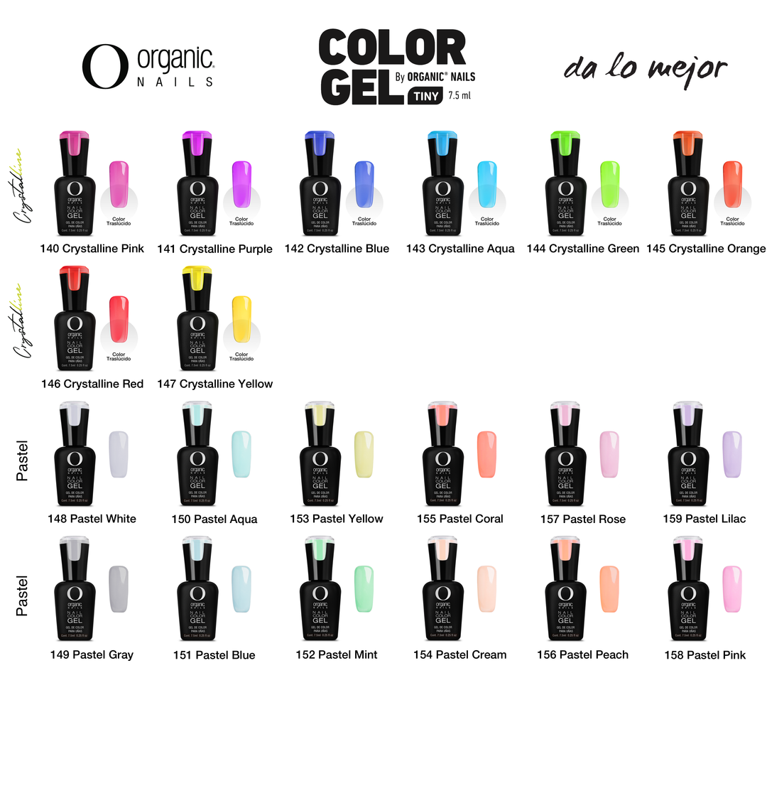 Color Gel 7.5 ml c/u Organic Nails