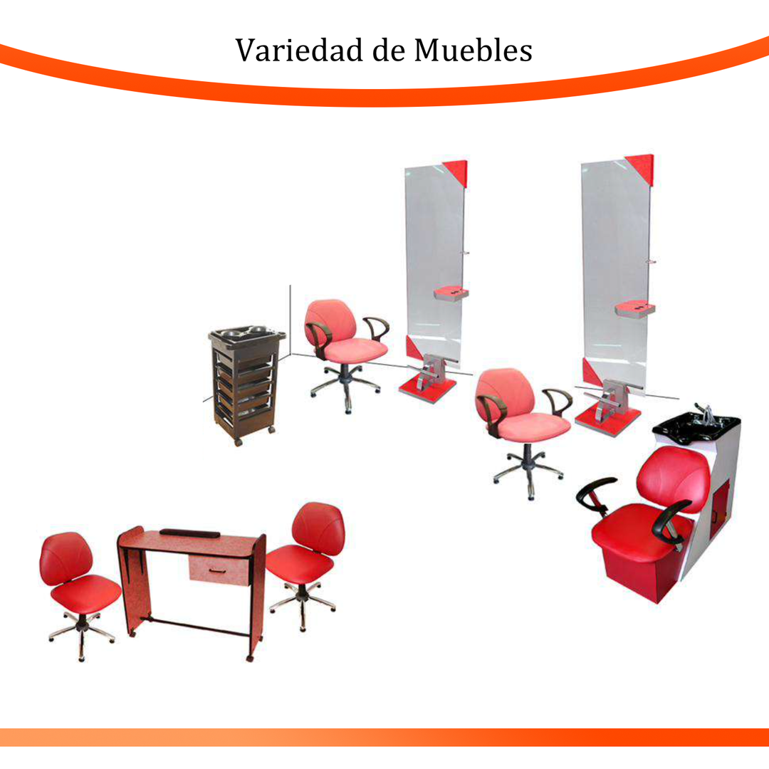 Variedad de Muebles para Estética