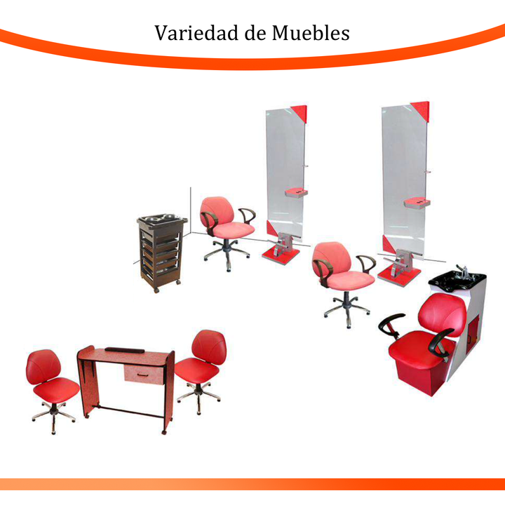 Variedad de Muebles para Estética