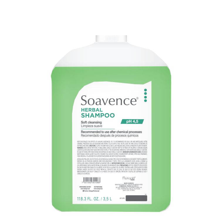 Soavence Shampoo Herbal pH 4.5 con Galón de 3.5 L
