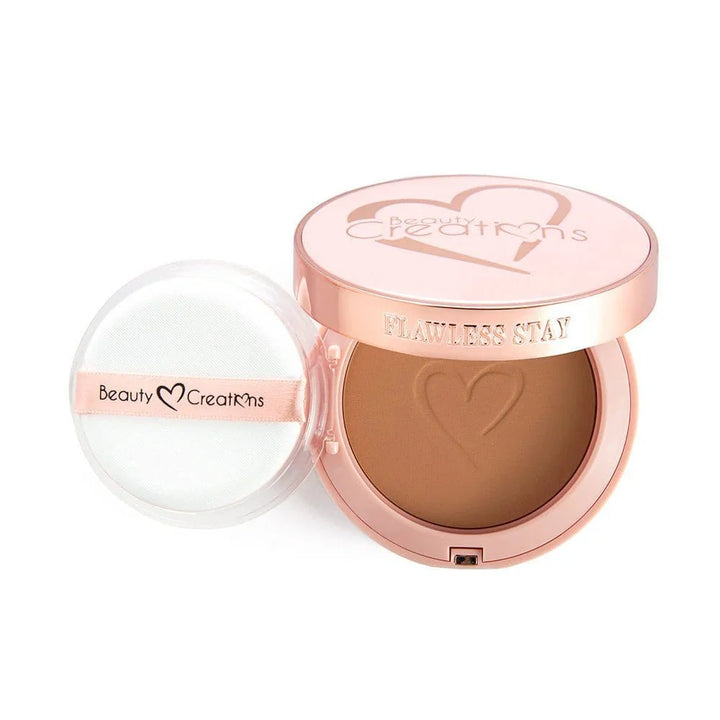 Flawless Stay Powder Foudation Base en Polvo Beauty Creations