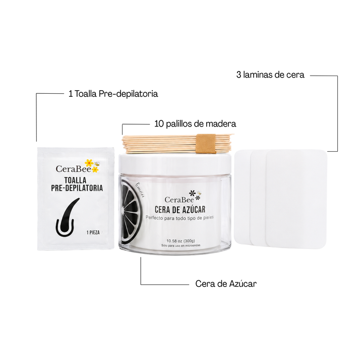 Kit de Cera de Azúcar CeraBee