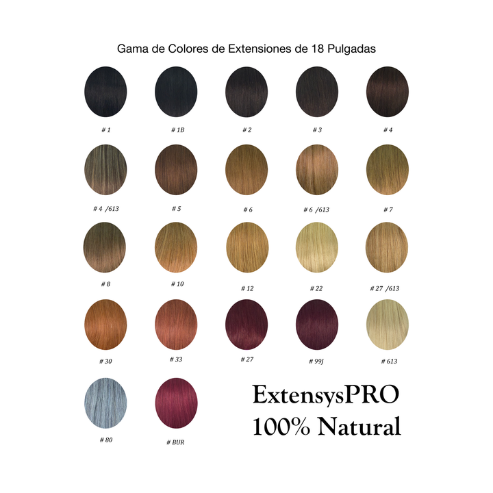 Extensiones de Cabello 100% Natural ExtensysPro 18"
