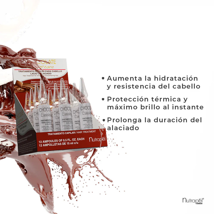 Chocolate L'assio Care 12 Ampolletas 15ml c/u
