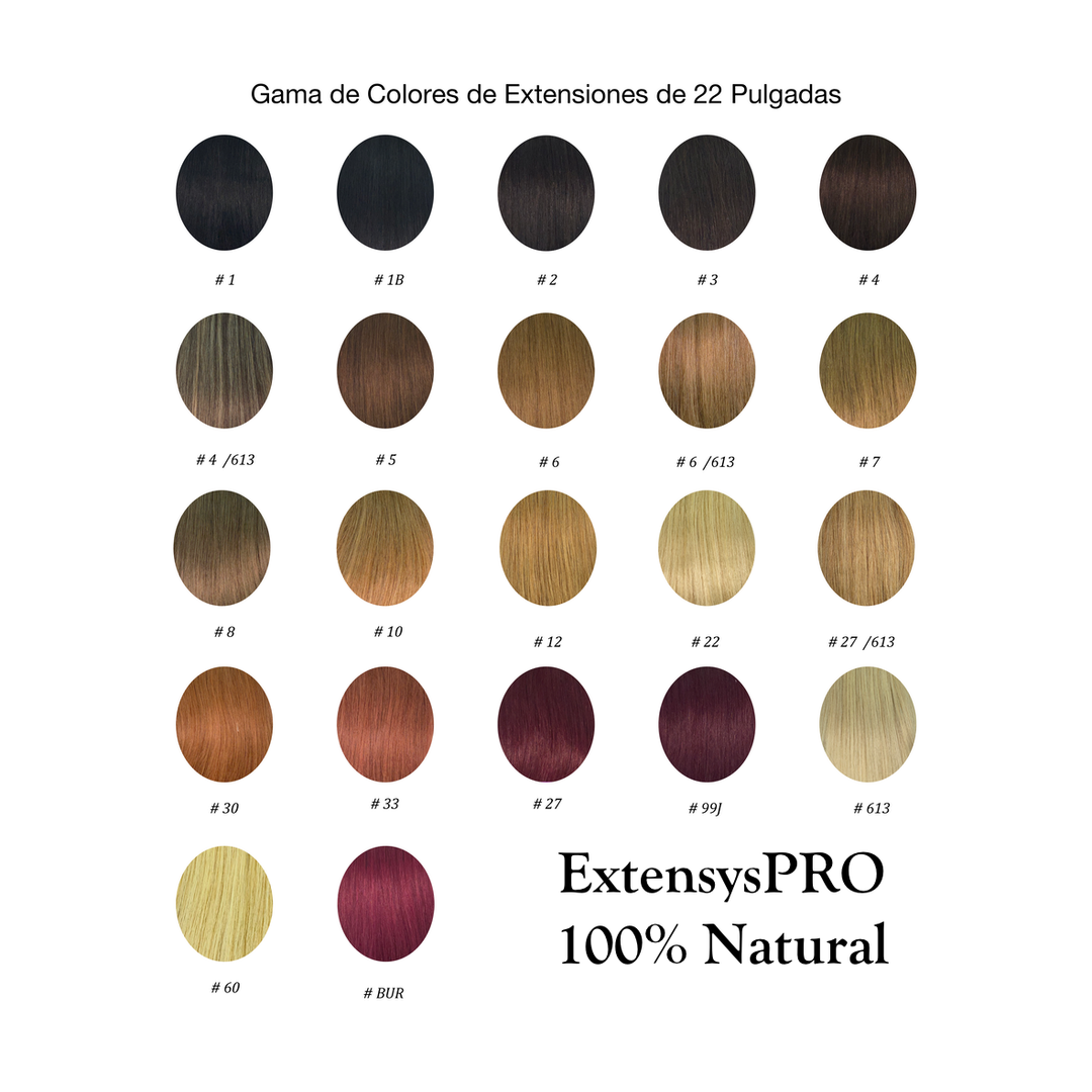 Extensiones de Cabello 100% Natural ExtensysPro 22"