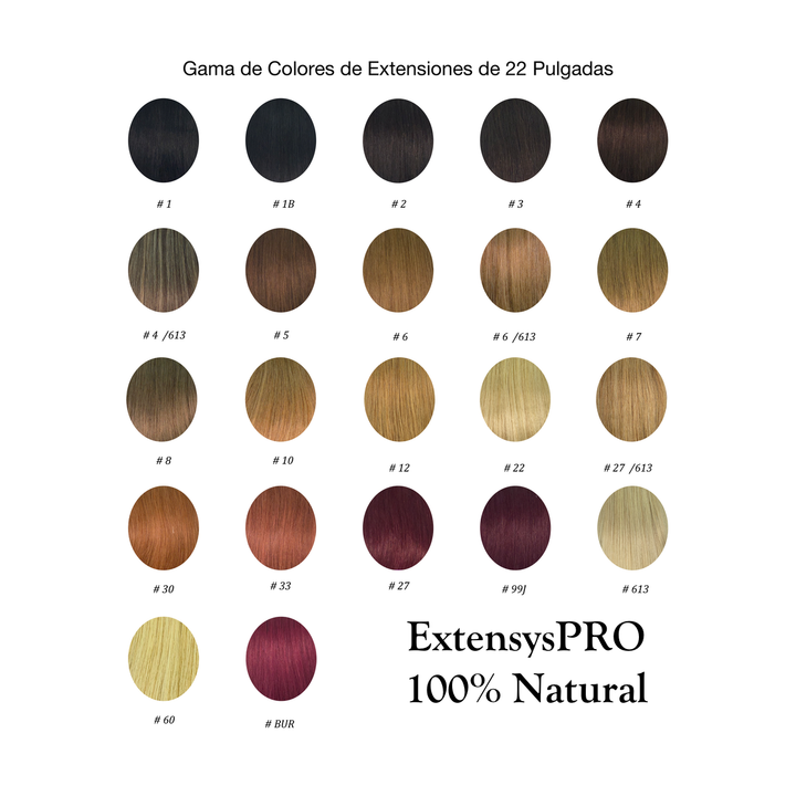 Extensiones de Cabello 100% Natural ExtensysPro 22"