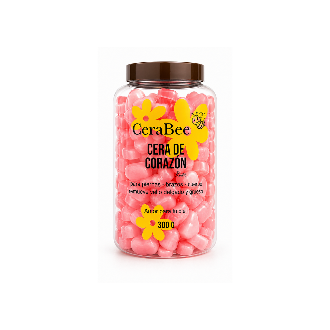 Cera Depilatoria CeraBee Forma de Ositos Rosa 300g