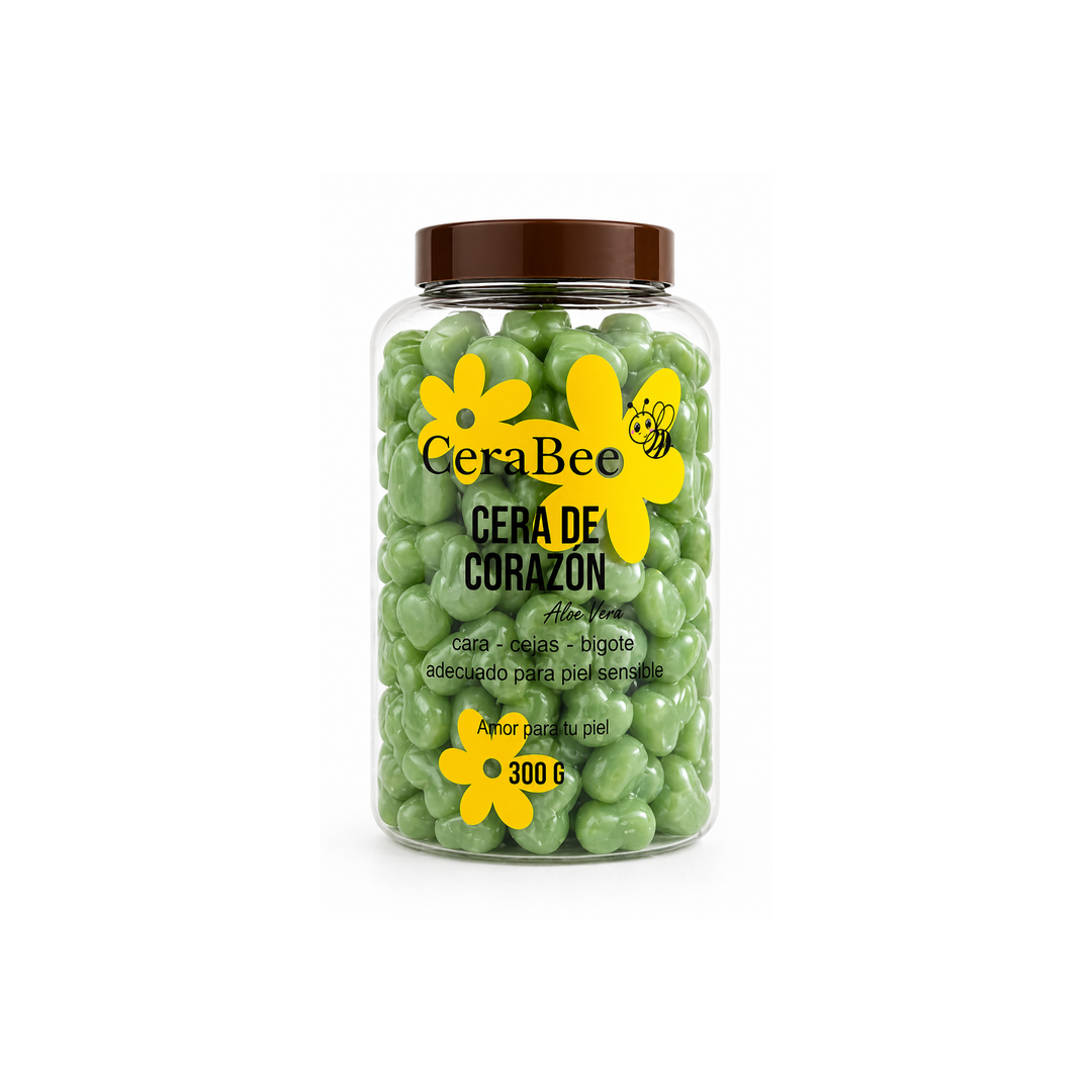 Cera Depilatoria CeraBee forma de Ositos Aloe Vera 300g