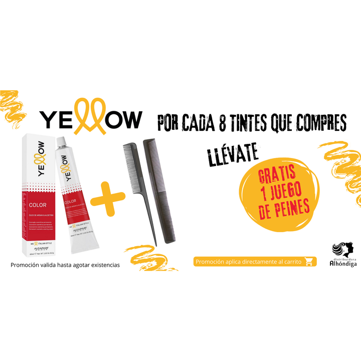 Tinte Yellow 100ml + Peróxido 150ml