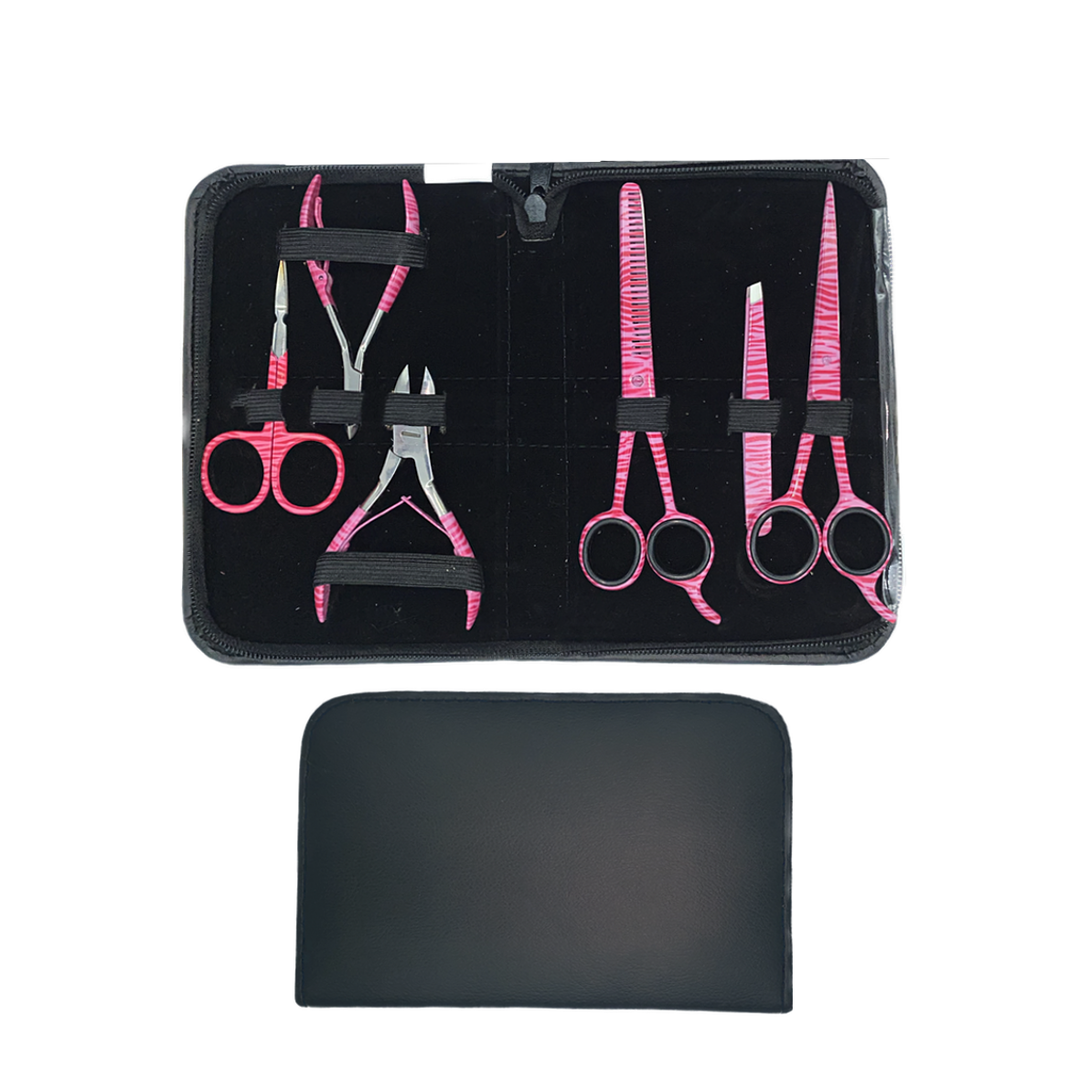 Estuche de Corte, Manicura & Pedicura con 6 Piezas Pink