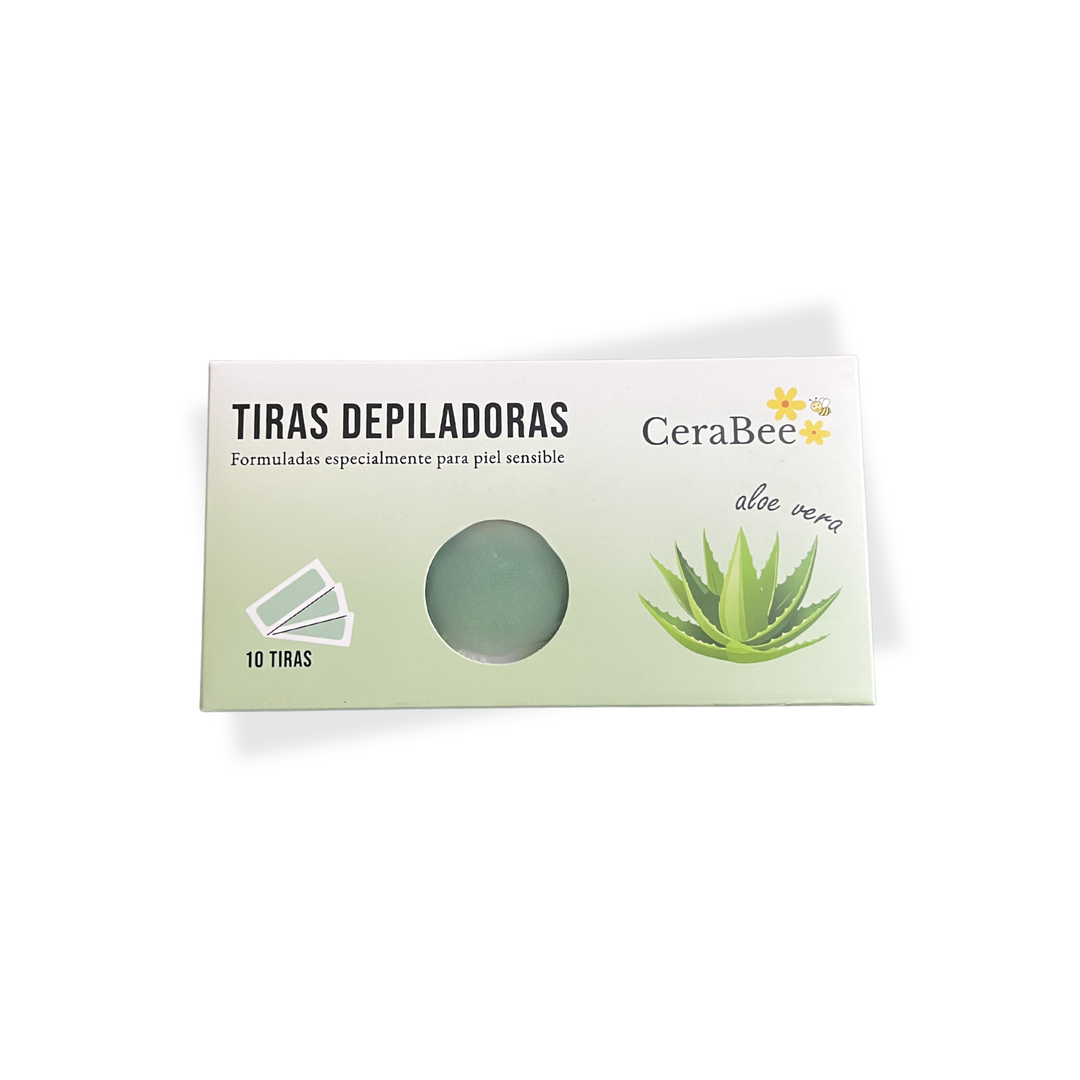 Tiras depilatorias Aloe Vera CeraBee