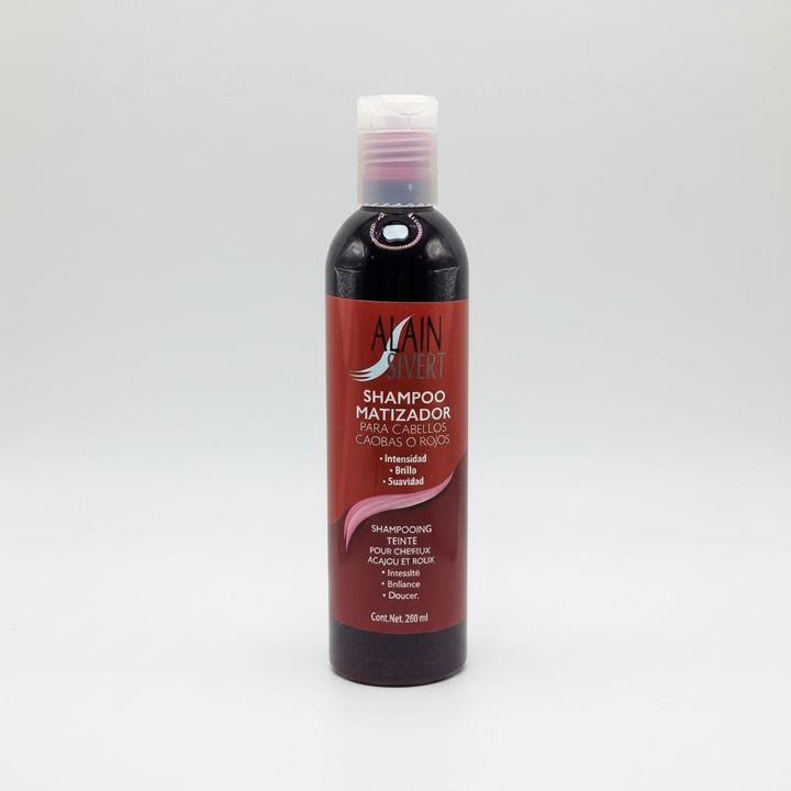 Shampoo Matizador para Cabellos Rojos 260 ml - ALAIN SILVERT