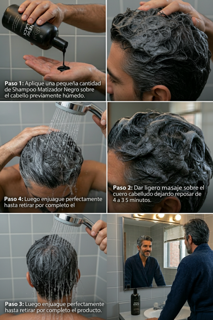 Shampoo Matizador Negro New Black 250ml - DIBAL