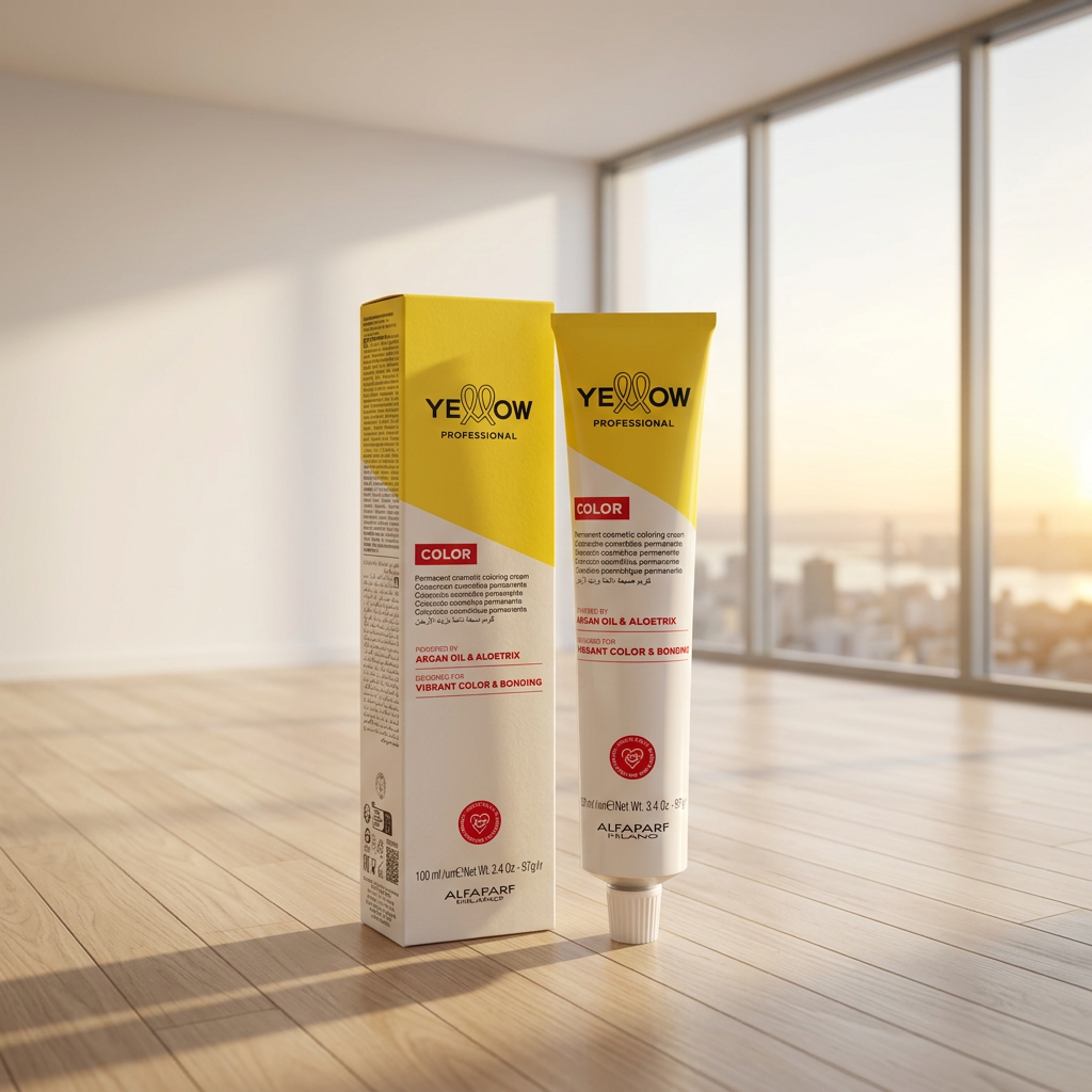 Tinte Yellow Alfaparf 100ml + Peróxido de 20 Volúmenes 150ml