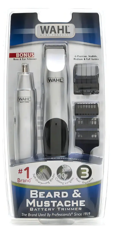 Kit Máquina Rasuradora Inalámbrica para Cabello y barba y Máquina recortadora nariz y oidos WAHL