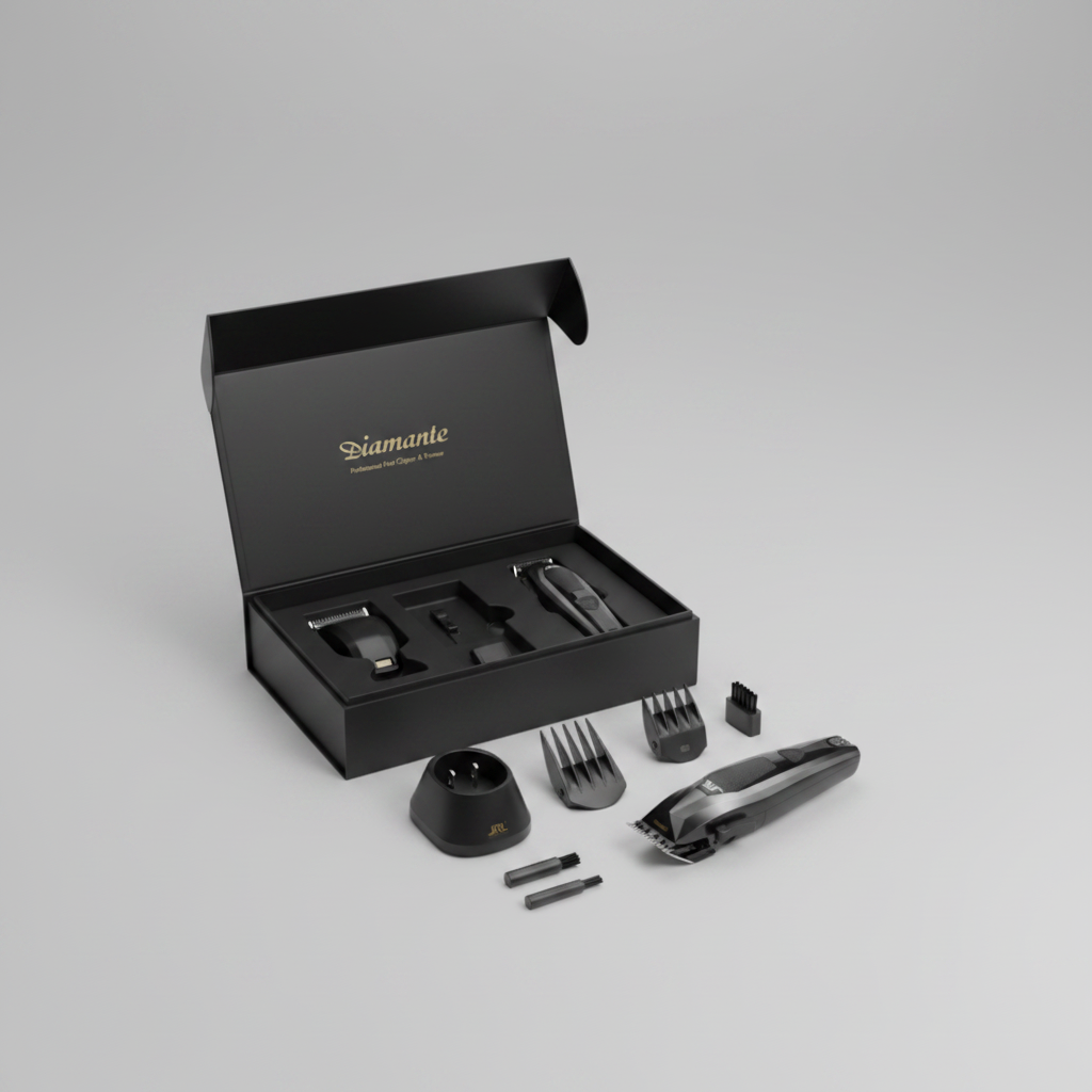 DIAMANTE CLIPPER & TRIMMER COMBO COLOR NEGRO - JRL