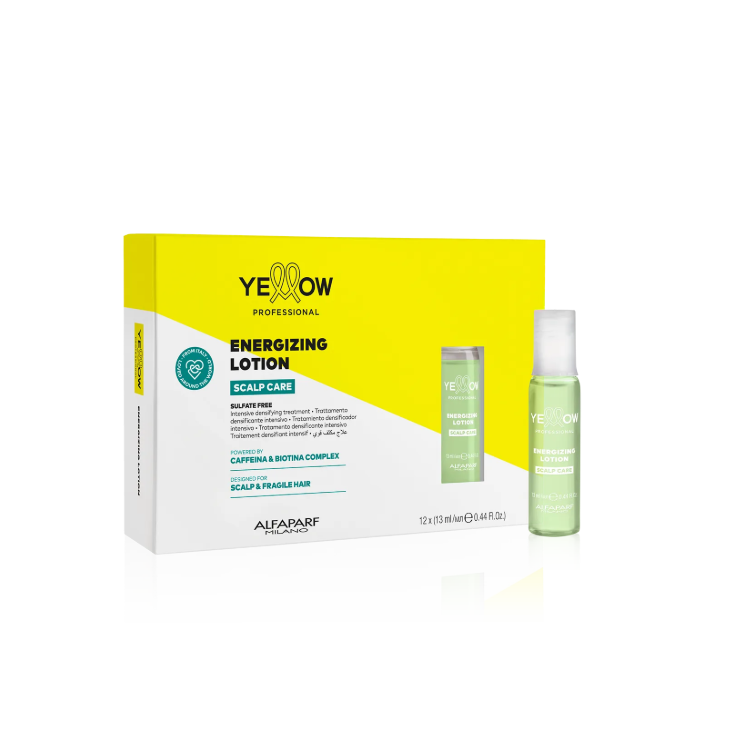 Energy Lotion Scalp Anticaída 12 Ampolletas con 13 ml c/u- YELLOW ALFAPARF