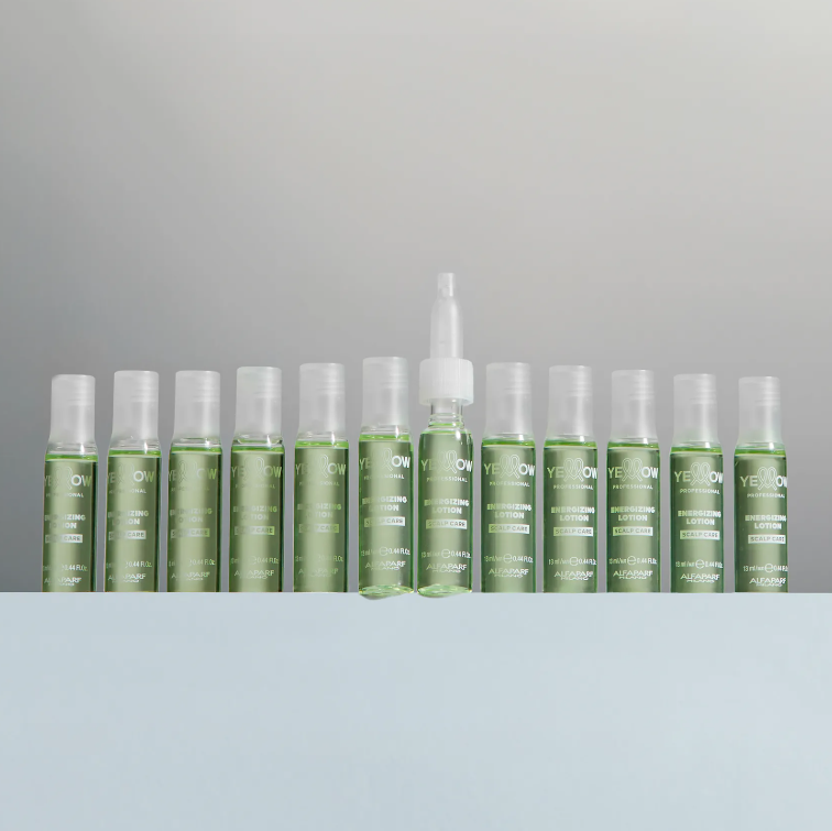 Energy Lotion Scalp Anticaída 12 Ampolletas con 13 ml c/u- YELLOW ALFAPARF