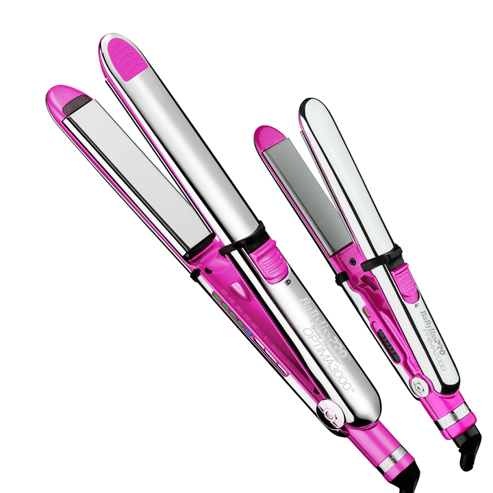 Planchas Optima 3000 y 2000 de 3.17 cm y 2 cm Pink Combo BaBylissPRO BASPPK2ES