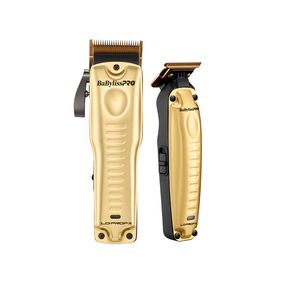 Combo Clipper & Trimmer Recortadoras LO-PROFX Dorado BaBylissPRO FXHOLPKLP-GES