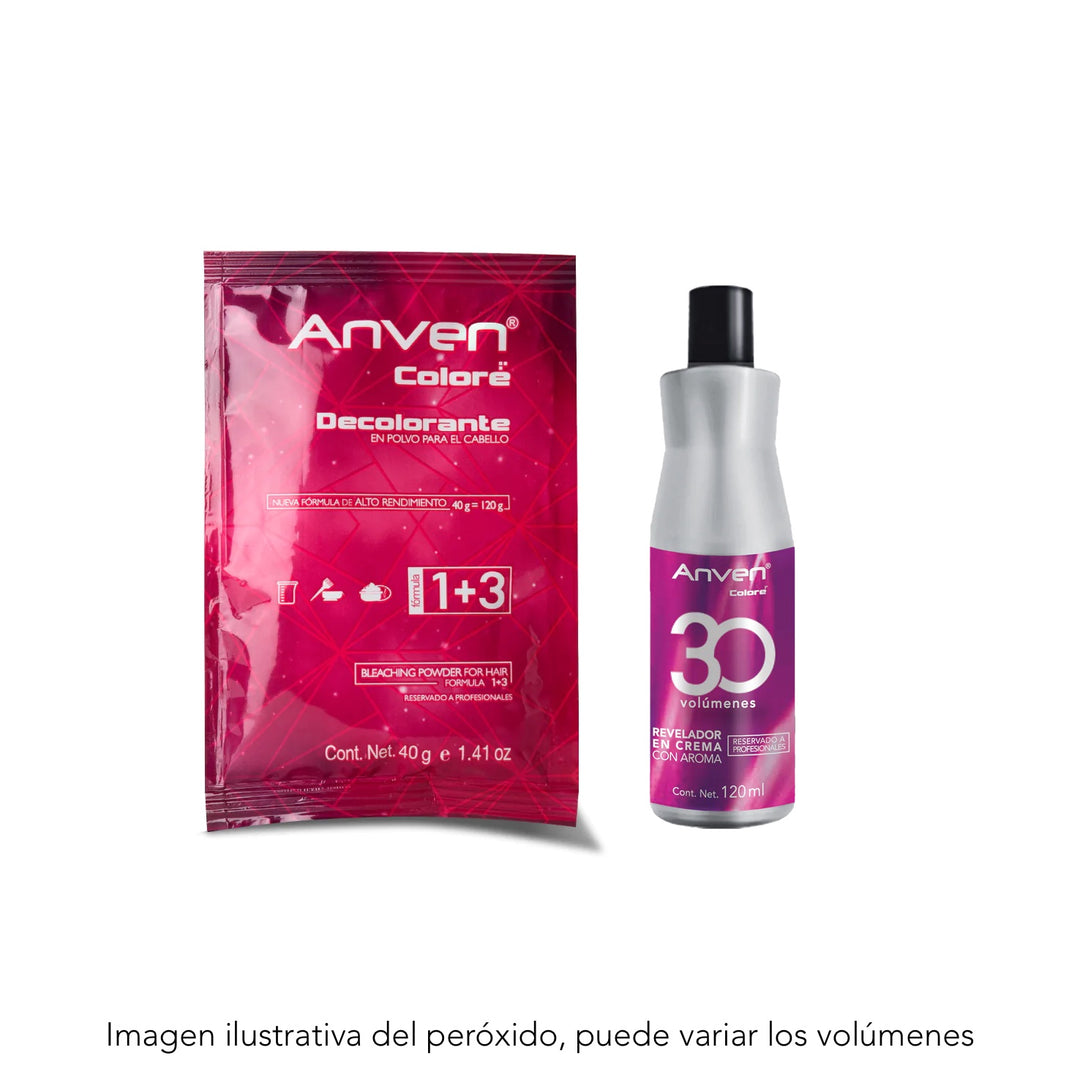 Decolorante Anven Azul 40g + Peróxido 120ml