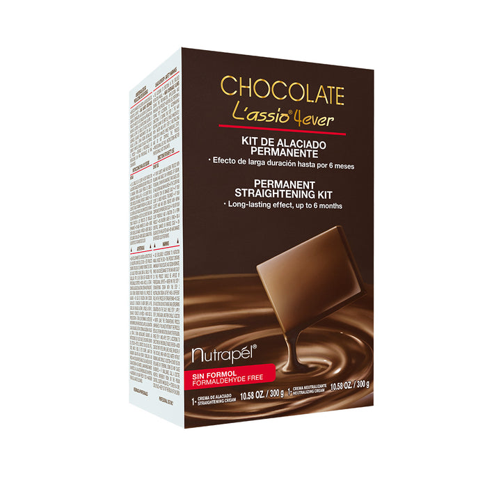 Chocolate L´assio 4ever Kit de Alaciado Permanente, 2 con 300g c/u