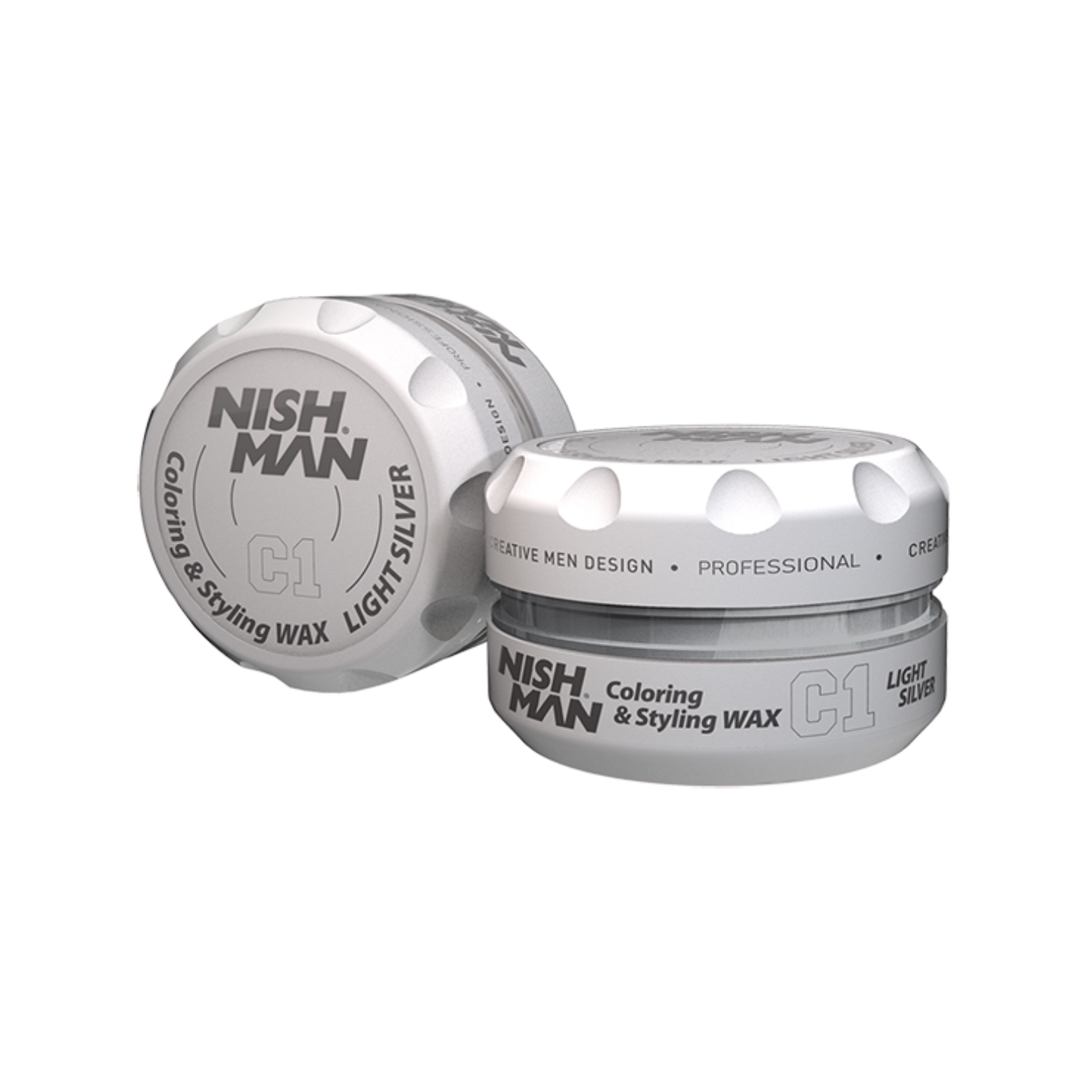 Cera Coloring & Styling WAX C1 Silver Gris NISH MAN 100 ml