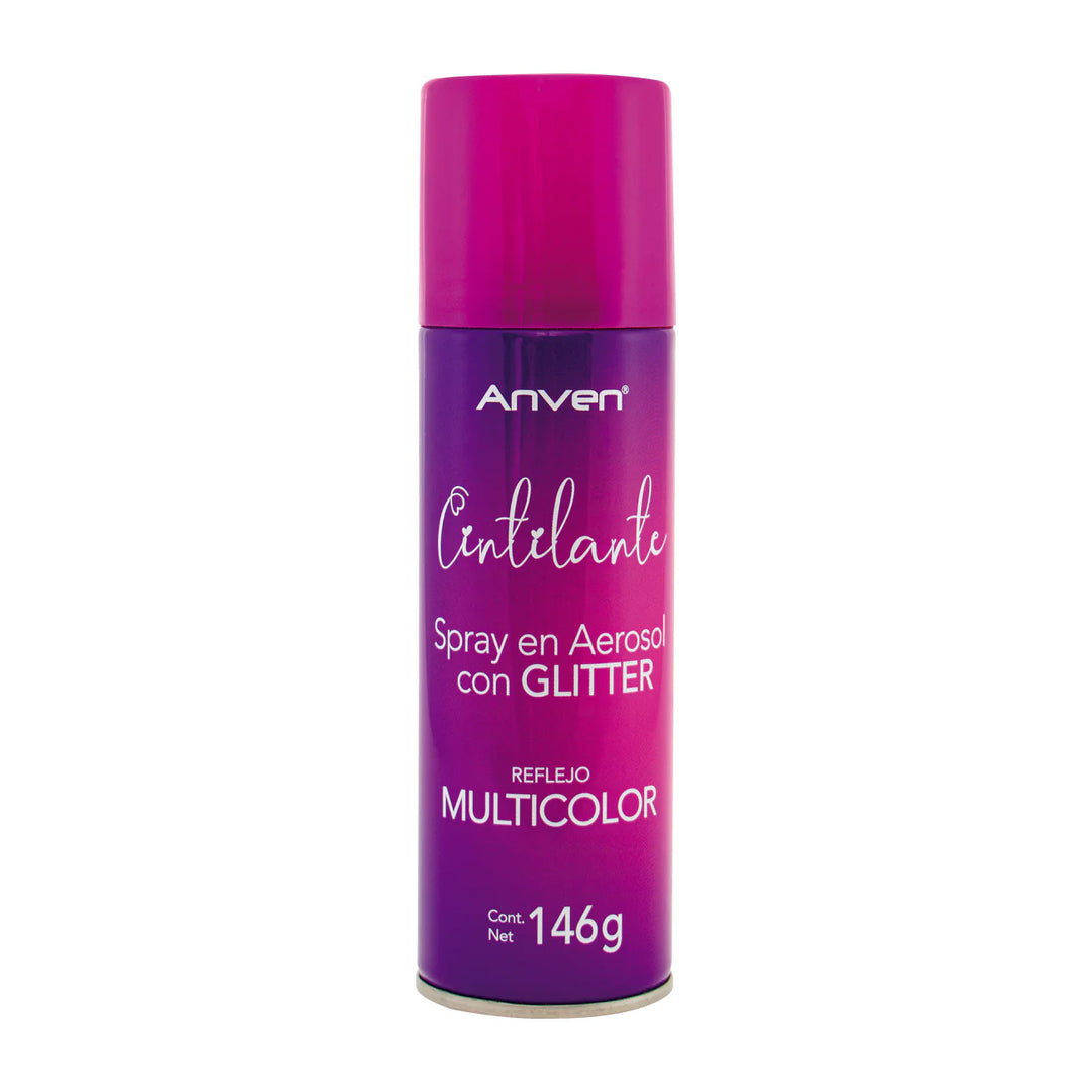 Spray Cintilante con Reflejos Multicolor Anven 146 g