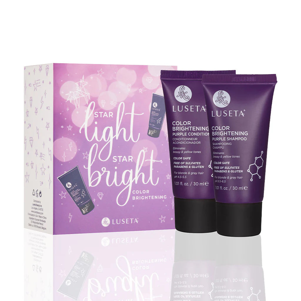 Kit Star Light Star Bright Eliminador de Tonos Amarillos Color Brightening Luseta 2 envases de 30 ml c/u