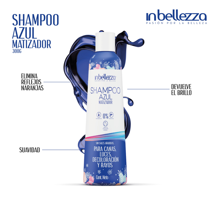 Shampoo Matizador Azul in bellezza 300g