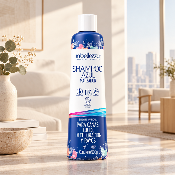 Shampoo Matizador Azul 500g - IN BELLEZZA